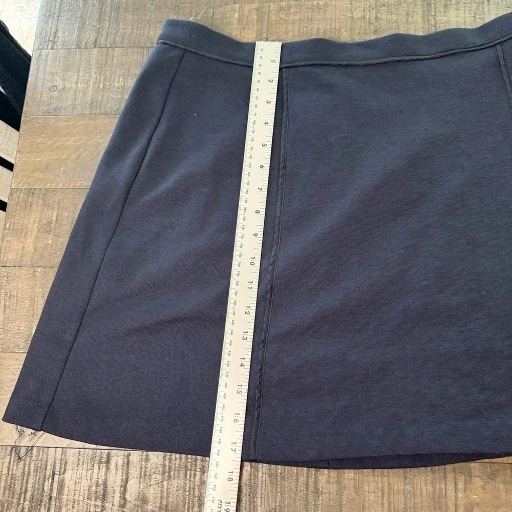 Michael Kors Navy Blue Colored Skirt With Gold Zipper Size 16